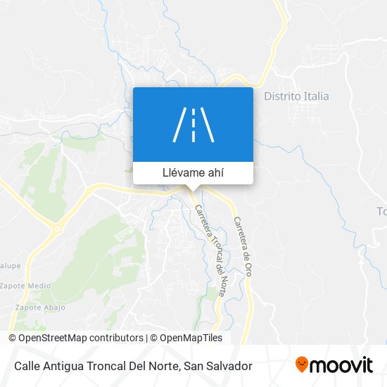 Mapa de Calle Antigua Troncal Del Norte