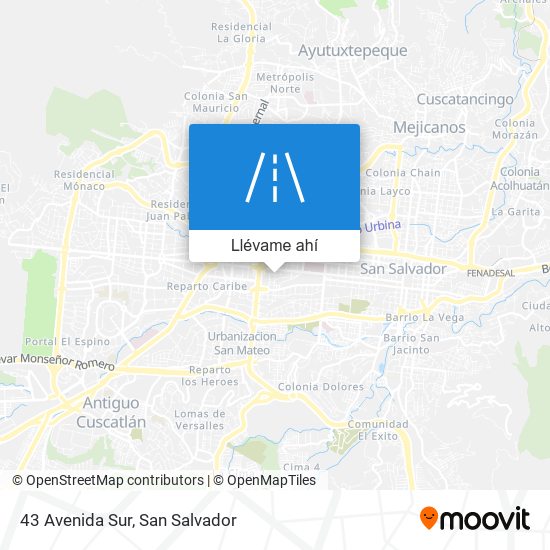 Mapa de 43 Avenida Sur