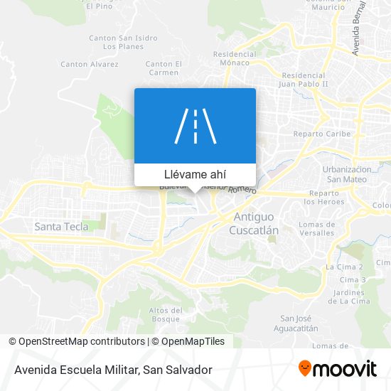 Mapa de Avenida Escuela Militar