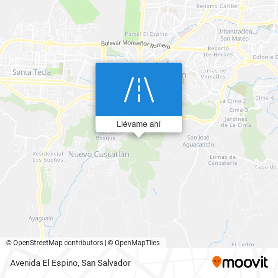 Mapa de Avenida El Espino