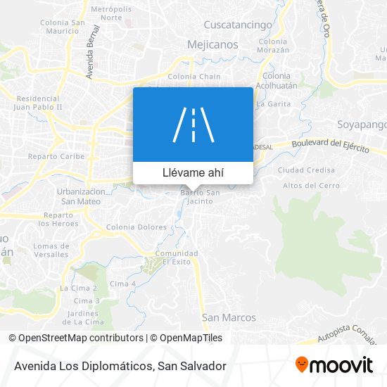 Mapa de Avenida Los Diplomáticos