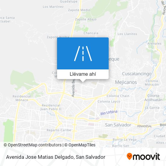 Mapa de Avenida Jose Matias Delgado