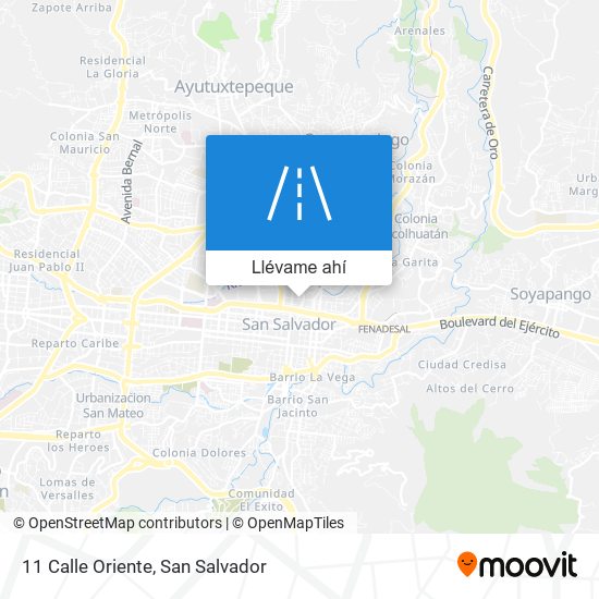 Mapa de 11 Calle Oriente