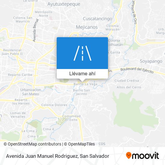 Mapa de Avenida Juan Manuel Rodriguez