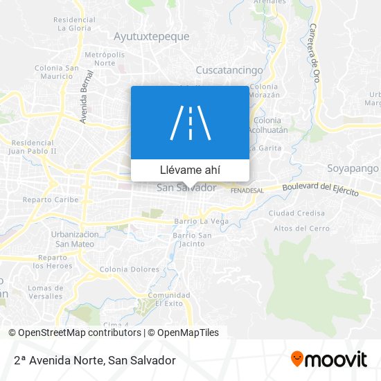 Mapa de 2ª Avenida Norte