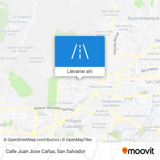 Mapa de Calle Juan Jose Cañas
