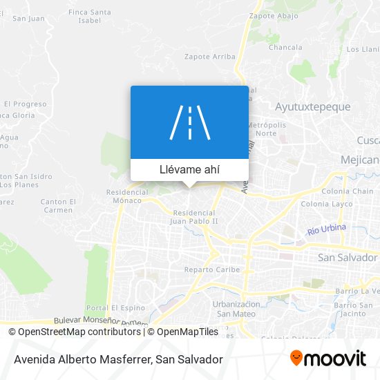 Mapa de Avenida Alberto Masferrer