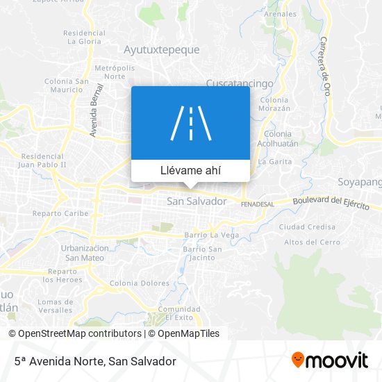 Mapa de 5ª Avenida Norte