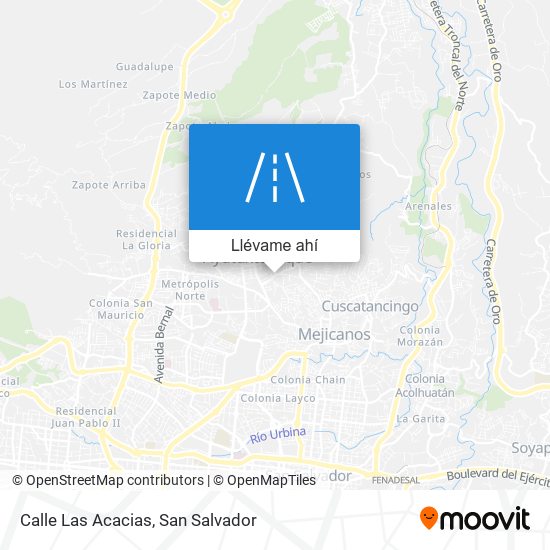 Mapa de Calle Las Acacias