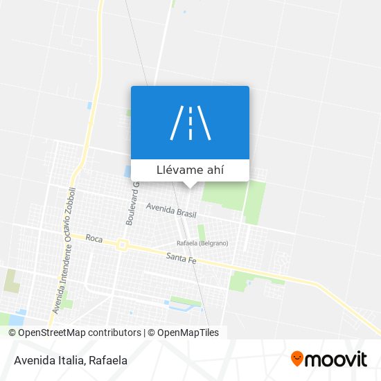 Mapa de Avenida Italia