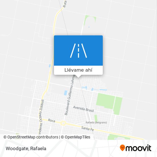 Mapa de Woodgate