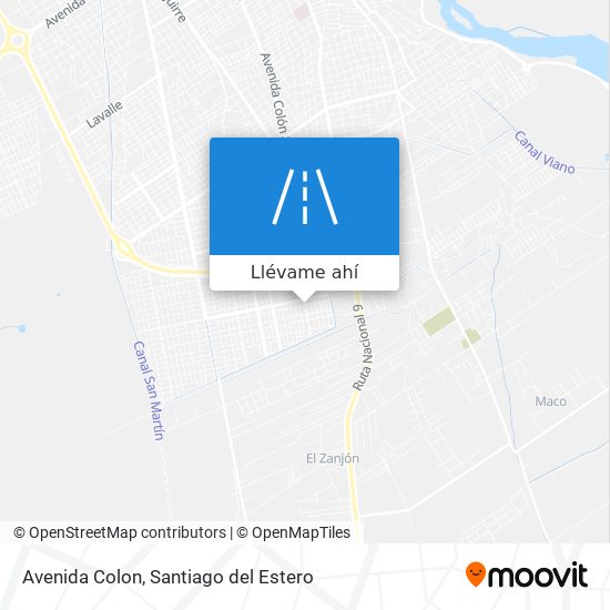 Mapa de Avenida Colon