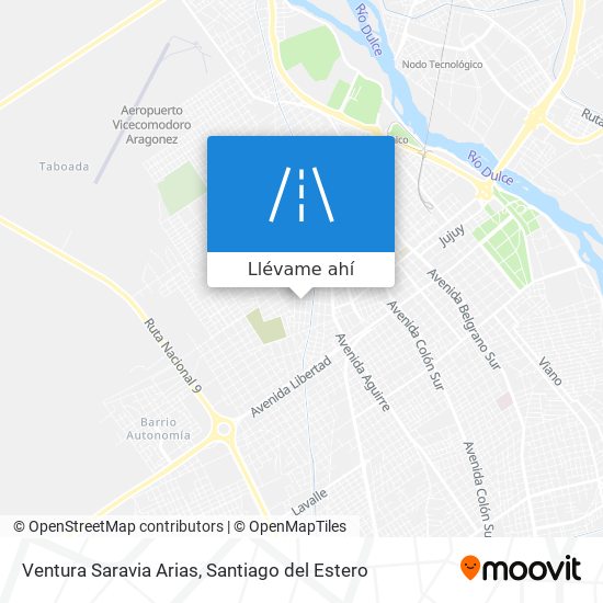 Mapa de Ventura Saravia Arias