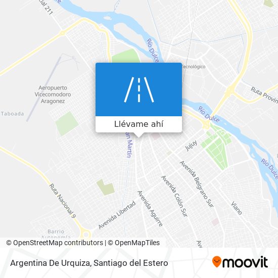 Mapa de Argentina De Urquiza