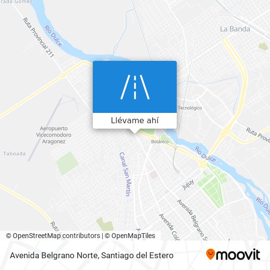 Mapa de Avenida Belgrano Norte
