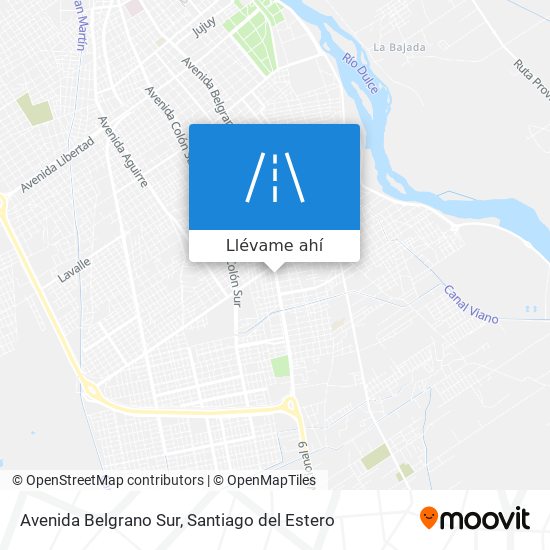 Mapa de Avenida Belgrano Sur