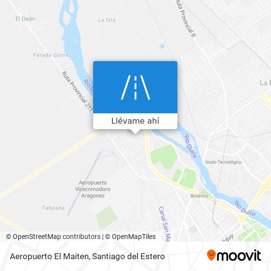 Mapa de Aeropuerto El Maiten