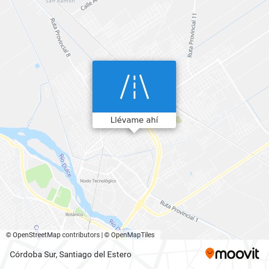 Mapa de Córdoba Sur