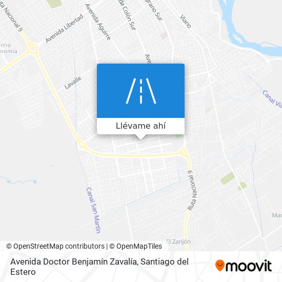 Mapa de Avenida Doctor Benjamín Zavalía