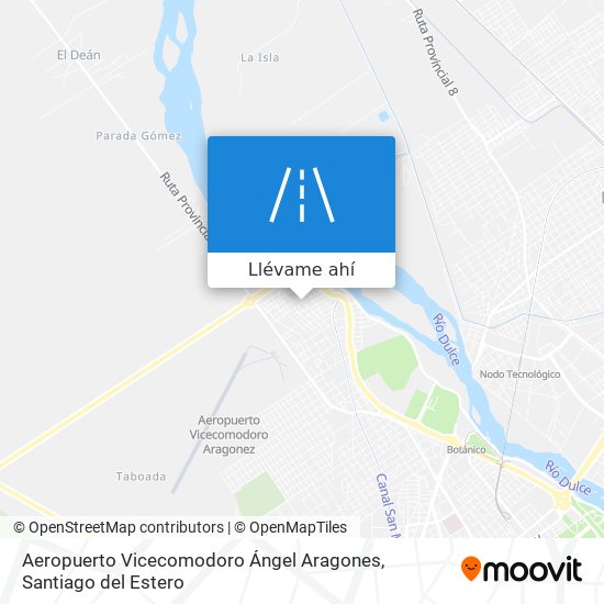 Mapa de Aeropuerto Vicecomodoro Ángel Aragones