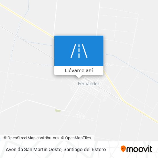 Mapa de Avenida San Martín Oeste