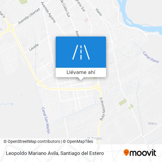 Mapa de Leopoldo Mariano Avila
