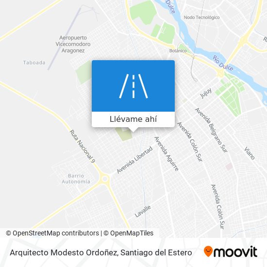 Mapa de Arquitecto Modesto Ordoñez