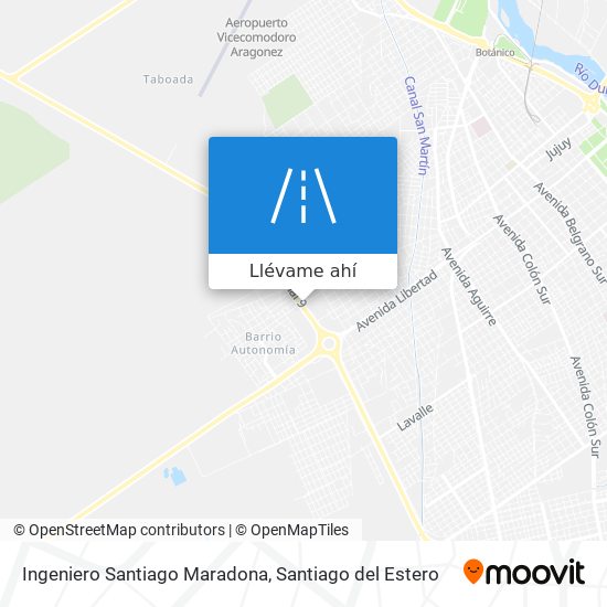Mapa de Ingeniero Santiago Maradona