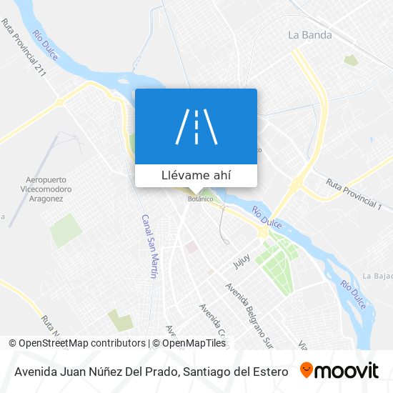 Mapa de Avenida Juan Núñez Del Prado