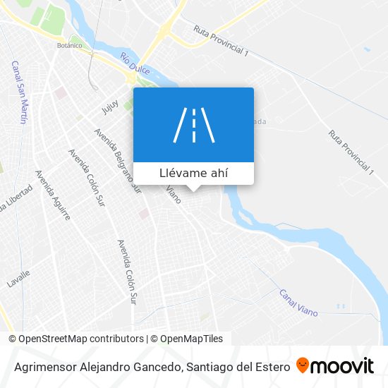 Mapa de Agrimensor Alejandro Gancedo