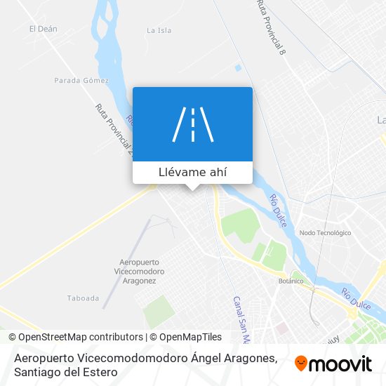 Mapa de Aeropuerto Vicecomodomodoro Ángel Aragones