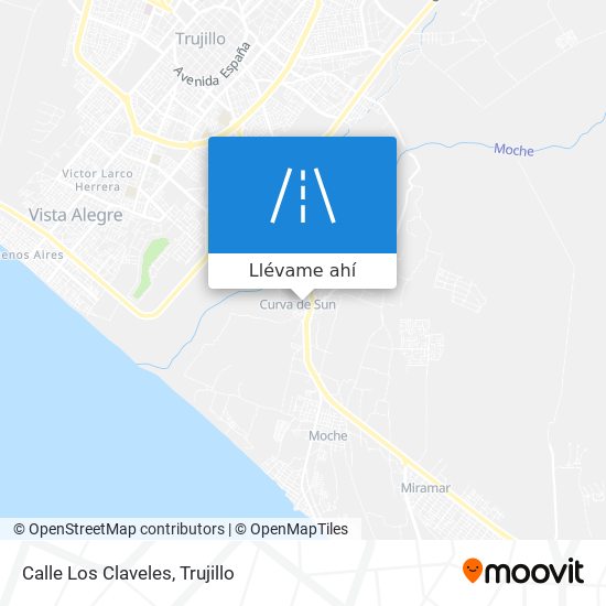 Mapa de Calle Los Claveles