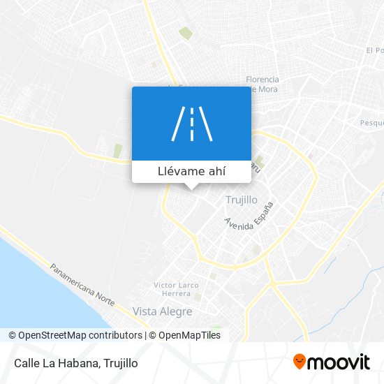 Mapa de Calle La Habana
