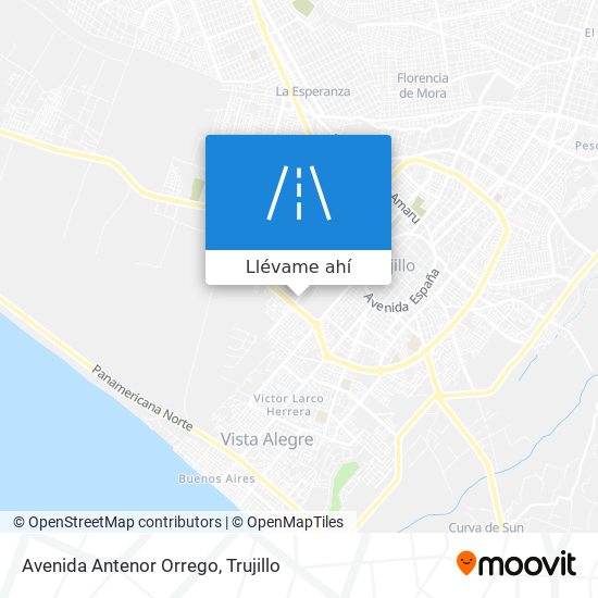Mapa de Avenida Antenor Orrego