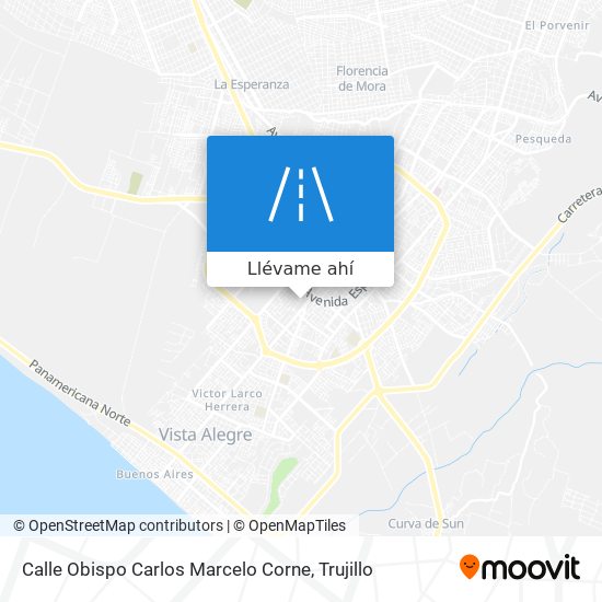 Mapa de Calle Obispo Carlos Marcelo Corne