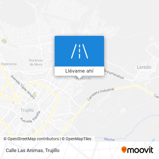 Mapa de Calle Las Animas