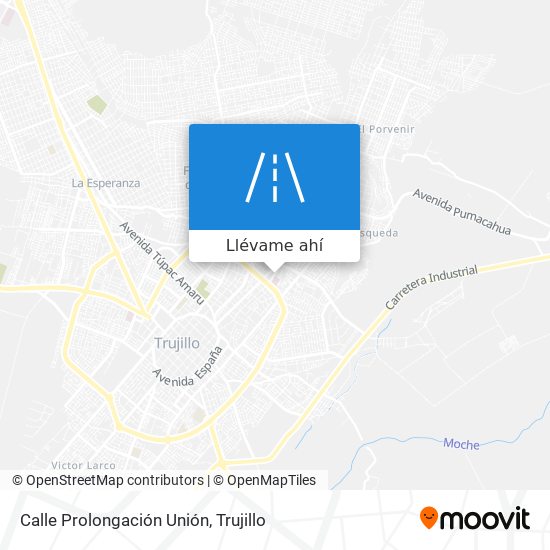 Mapa de Calle Prolongación Unión