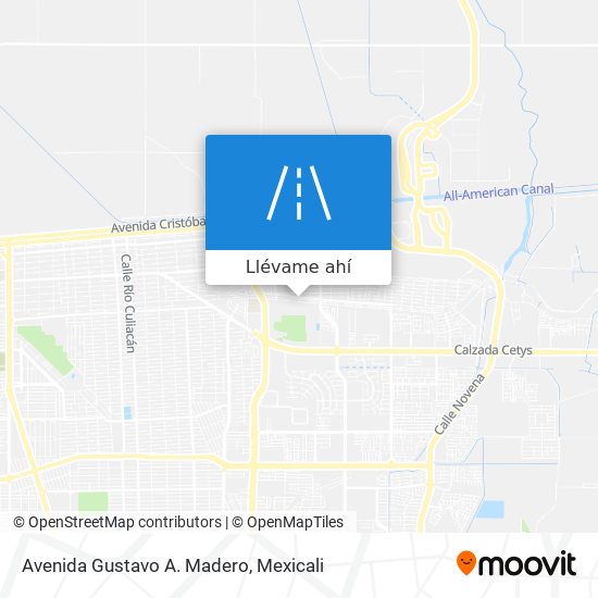 Mapa de Avenida Gustavo A. Madero