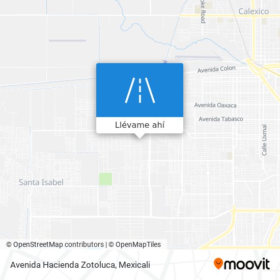 Mapa de Avenida Hacienda Zotoluca