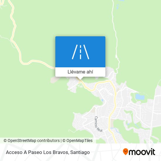 Mapa de Acceso A Paseo Los Bravos