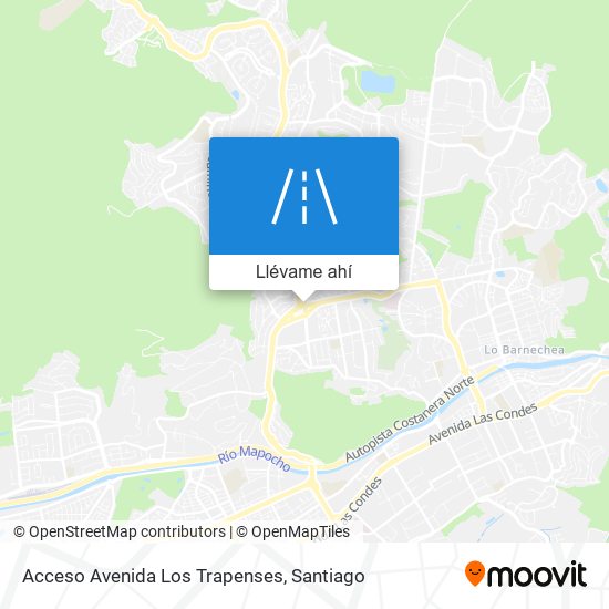 Mapa de Acceso Avenida Los Trapenses