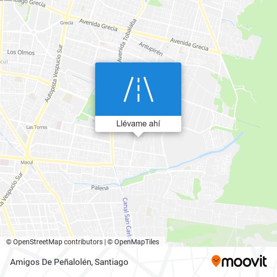 Mapa de Amigos De Peñalolén