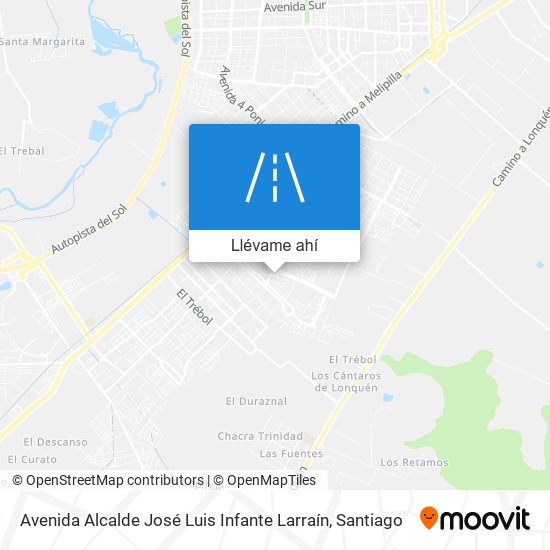 Mapa de Avenida Alcalde José Luis Infante Larraín