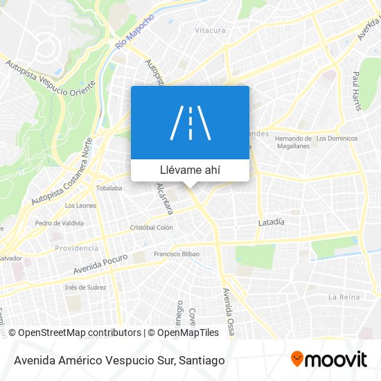 Mapa de Avenida Américo Vespucio Sur