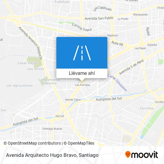 Mapa de Avenida Arquitecto Hugo Bravo