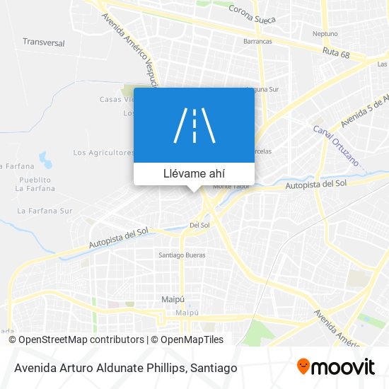 Mapa de Avenida Arturo Aldunate Phillips