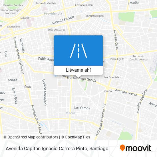 Mapa de Avenida Capitán Ignacio Carrera Pinto