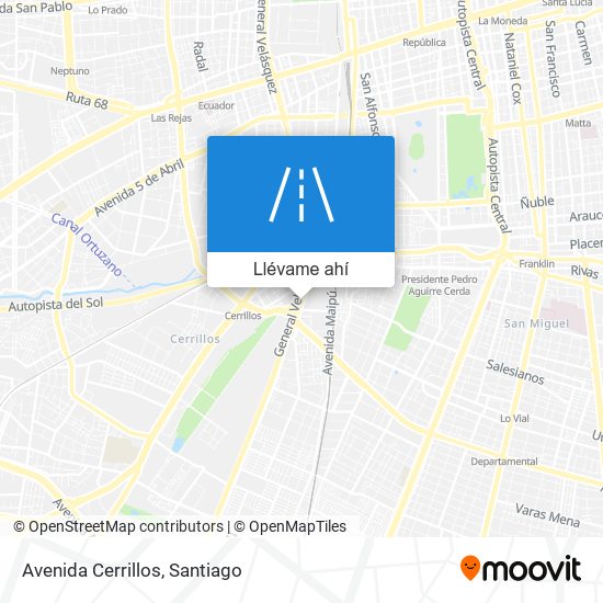 Mapa de Avenida Cerrillos