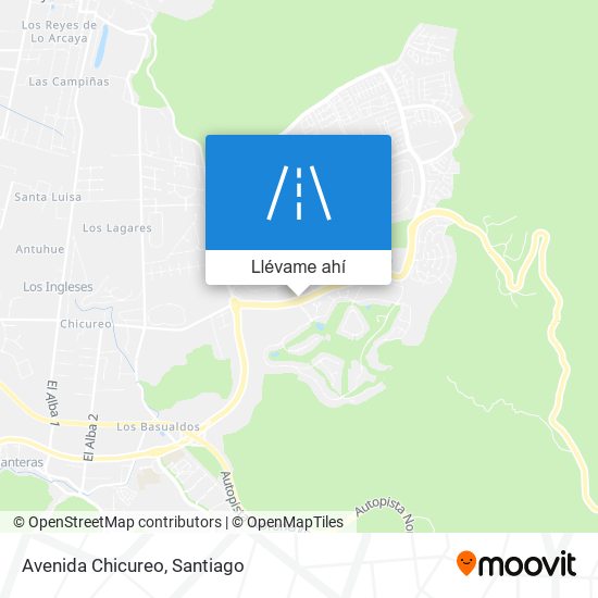 Mapa de Avenida Chicureo