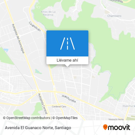 Mapa de Avenida El Guanaco Norte